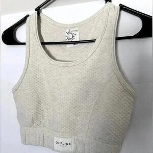 Aerie Offline Coffee Run crop top. Size XS
